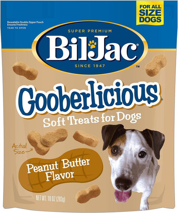 Bil-Jac Gooberlicious 543 10 oz Peanut Butter Flavor Soft Dog Treats
