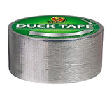 Duck 1303158 Heavy-Duty Chrome Vinyl Backing Duck Tape, 1.88 in. x 15 yd.