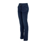 Ridgecut YLB-4048 Women's Slim Fit Mid-Rise Flex Work Jeans, Dark Wash, Size 14