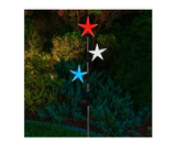 Lux-Landscape SLR2018AS 4 Lumens Solar-Powered Patriotic Stars Light, 31.50 in.