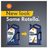 Shell Rotella 550046215 5W-40 T6 Full Synthetic Heavy-Duty Motor Oil, 2.5 gal.