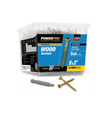 Hillman 48608 Power Pro Premium Exterior Wood Screws, #8 x 2 in., 5lb Box