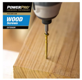 Hillman 48597 Power Pro Premium Exterior Wood Screws, #8 x 2 in., 1lb Box