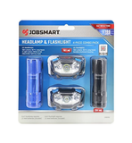 JobSmart TSC17-22CL12 100-Lumen LED Flashlight & Headlamp Set with Battery, 4 pc