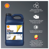 Shell Rotella 550046215 5W-40 T6 Full Synthetic Heavy-Duty Motor Oil, 2.5 gal.