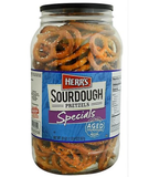 Herr's 6044 Authentic Aged Sourdough Pretzel Barrel Snacks, 20 oz.