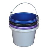 Fortiflex 1304897CTP 2 gal. Multipurpose Buckets, Shades of Blue, 4-Pack