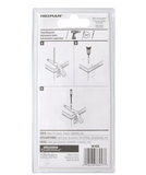 Hardware Essentials 851393  Fixed Staple Zinc Hinge Hasp, 3 in.