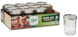 Ball Mason Jars With Lids & Bands, Regular Mouth, 8 oz, 12 Pack