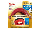 Korky 6000BP Universal Wax with Free Toilet Set Kit, Rubber Material