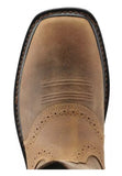Ariat 10010134 Men's Sierra Wide Square Steel Toe Work Boots Size 10.5 EE, Aged Bark Brown