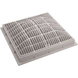 Waterway 6404790V 9" x 9" Grate and Frame - White 640-4790V