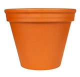 Border Concepts 800119 Frost-Resistant Terra Cotta Red Planter Pot, 12 in.