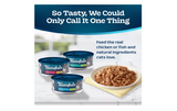 Blue Buffalo Tasteful 803489 Tuna/Chicken/Shrimp Wet Cat Food Variety Pack, 5.5 oz., 12 Cans
