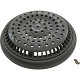 Waterway 640-2317 V Main Drain Grate, Anti Vortex, 8" Rnd, w/Collar, Gray