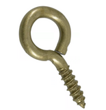Hardware Essentials 322626 Large Gold Fg Screw Eye Bolt, 0.263"x2-5/8", 1-Pc