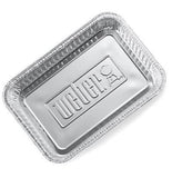 Weber 6415 Small Aluminum Drip Pans 10-Pack, 1.3"L x 6"W x 8.6"H