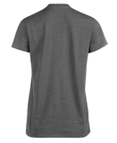 Blue Mountain YKL-9072 Women's Short-Sleeve V-Neck T-Shirt Heather Gray, XL - view 4