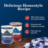 Blue Buffalo Adult Chicken and Beef Pate Wet Dog Food Variety pack - 6 Cans - view 6