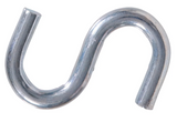 Hardware Essentials 851872 Zinc-Plated S-Hooks, 0.121 in. x 1 in., 6-Pack