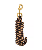 DuMOR T-99-2156-R14 Polyester Horse Lead with Bolt Snap, Black/Tan, 1 in. x 10 ft.