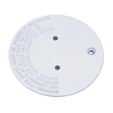 Pentair 08417-0005 Adjustable Floor Inlet Cover Plate, White