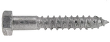 Hillman 852702 Hex Lag Screw, Galvanized, 3/8 x 2-1/2 in., 2-Pack