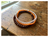 Handmade with Love Autumn Hues Stackable Beaded Bracelet