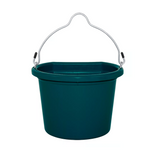Fortiflex 1301802 2 gal. Flat Back Bucket, Hunter Green