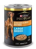 Purina Pro Plan Chicken & Rice Entrée Adult Wet Dog Food – Chunks in Gravy, 1 Can