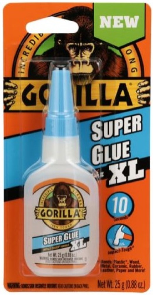 Gorilla Super Glue, 25 g., Impact Tough,  Anti Clog Cap, Versatile 7400202