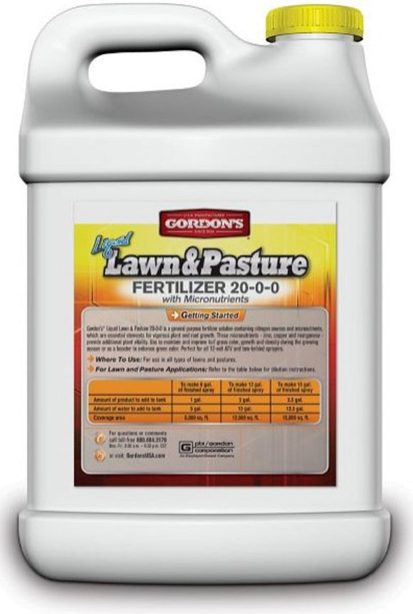 Gordon's 7471122 Liquid Lawn and Pasture Fertilizer 20-0-0 with Micronutrients