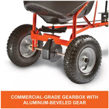 Agri-Fab 45-0463 Metal Black Tow Behind Broadcast Spreader 130lb Capacity