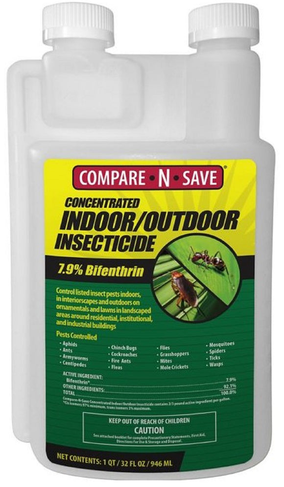 Compare-N-Save 75433 Bifenthrin Indoor/Outdoor Insect Control Concentrate 32 oz.