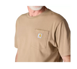 Carhartt K87 Men's Loose Fit Short-Sleeve Pocket T-Shirt, Desert, XL Tall