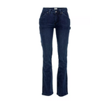 Ridgecut YLB-4048 Women's Slim Fit Mid-Rise Flex Work Jeans, Dark Wash, Size 14