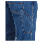 Blue Mountain FMB-1503 Men's Mid-Rise Denim Utility Jeans, Medium Wash, S44X30