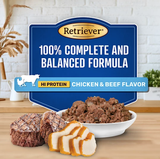 Retriever Adult Hi Protein Chicken & Beef Flavor Wet Dog Food, 13.2 oz., 12 Cans - view 6