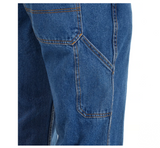 Blue Mountain FMB-1503 Men's Relaxed Fit Denim Utility Jeans/Medium Wash/S36X30