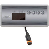 Hydro-Quip 80-0236A Overlay, Gecko in.k19, 4 Button, P1, Lt, Temp Up, Temp Down