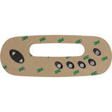 Hydro-Quip 80-0240A Overlay, in.k450 7-Button, P1, P2, P3, Lt, Grey