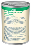 Blue Buffalo Homestyle Recipe Natural Adult Wet Dog Food, Lamb 12.5 oz. - 1 Can