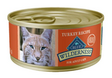 Blue Buffalo Wilderness Grain-Free Turkey Pate Wet Cat Food, 5.5 oz. 1 Can