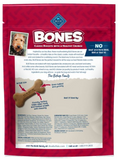Blue Buffalo Bones Natural Crunchy Dog Treats, Medium Dog Biscuits, Beef 16 oz.