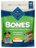 Blue Buffalo Bones Dog Treats, Small Dog Biscuits, Assorted Flavors 16 oz.