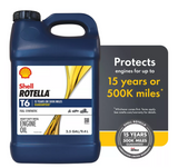 Shell Rotella 550046215 5W-40 T6 Full Synthetic Heavy-Duty Motor Oil, 2.5 gal.