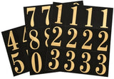 Hillman 842270 - Adhesive House Number Pack Black And Gold (2") 842270