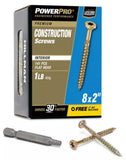 Hillman 48581 Flat Head Star All-Purpose Interior Wood Screw #8 x 2 in. - 1 lb.