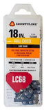CountyLine 85068NSTSC Chainsaw Chains 18 Inch 68 Link Full Chisel Steel