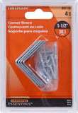 Hardware Essentials Cd-Corner Brace 1-1/2 X 5/8 Zinc